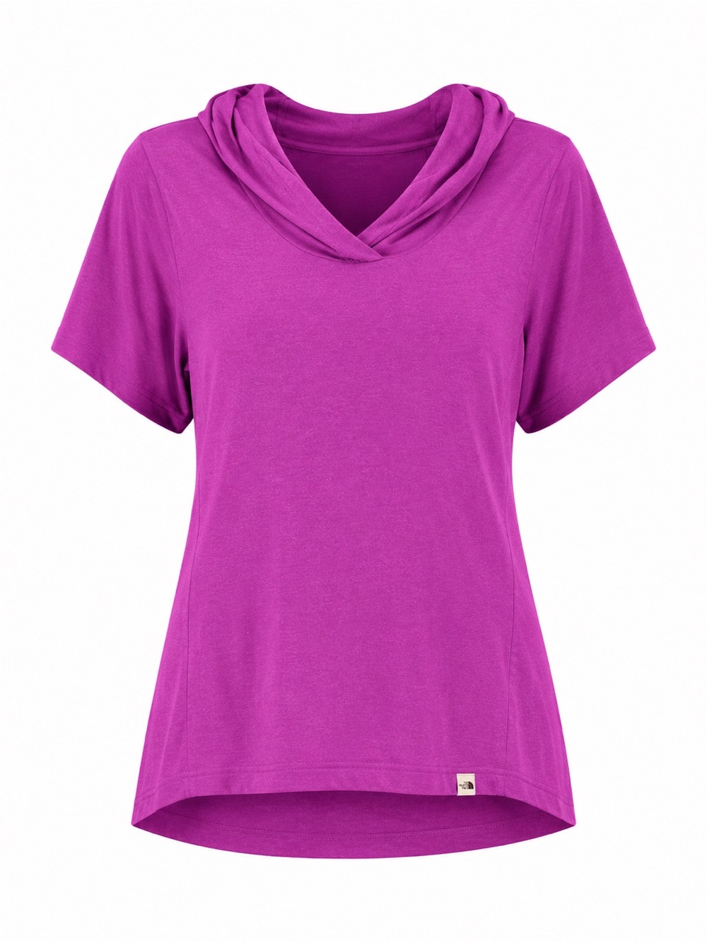 The North Face Women’s Short Sleeve Hoodie Top Magenta Heather Size M